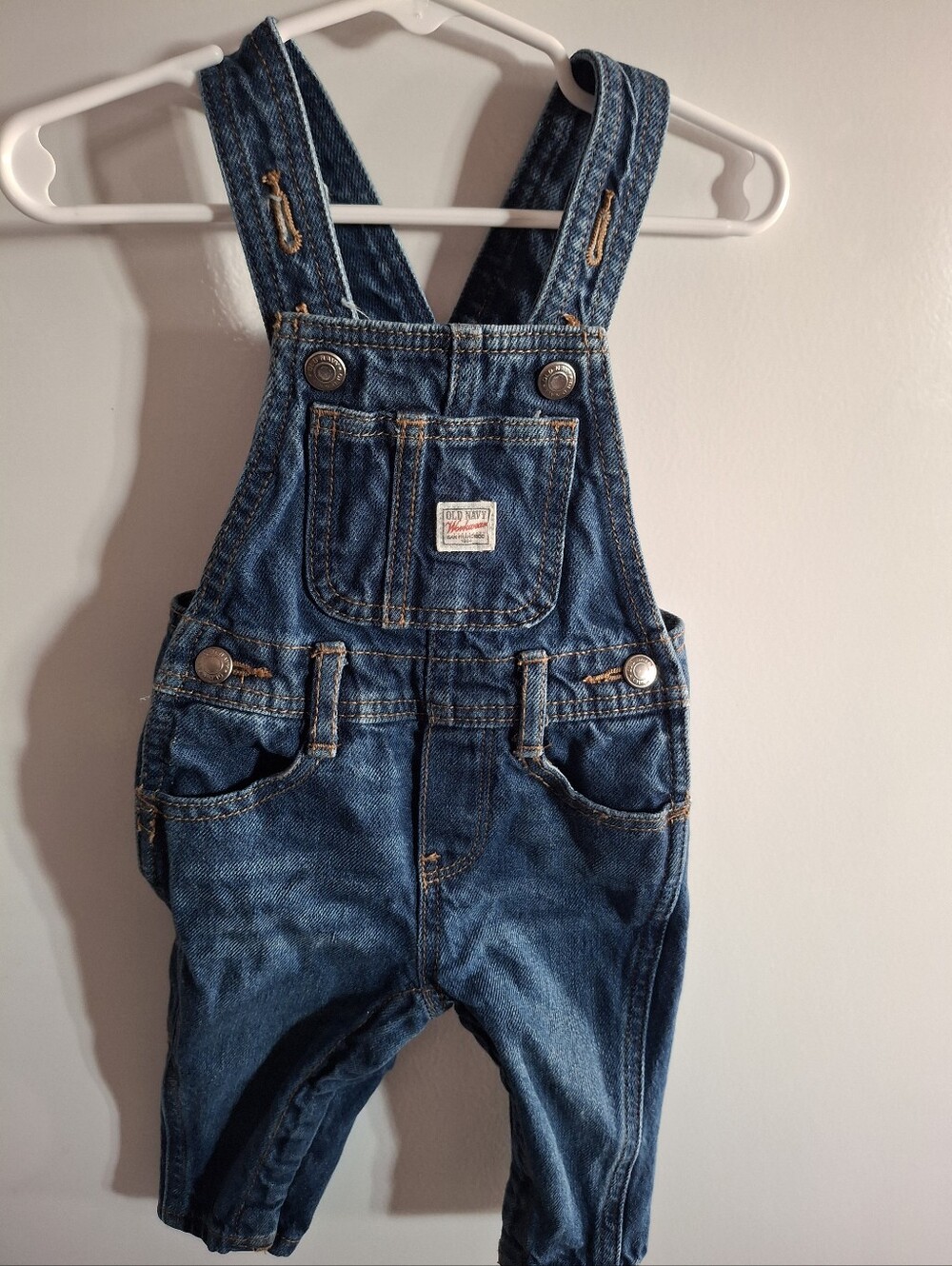 Infant 6-12 Months Overalls Old Navy Denim Color